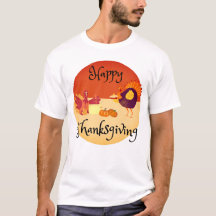 Türkei Kochen auf einem glücklichen Thanksgiving-T