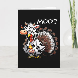 Türkei Kuh Funny Turkey Mow Erntedank Männer B Karte