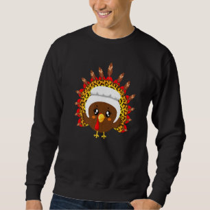 Türkei Leopard Pilgrim Matching Girl Kinder Frauen Sweatshirt