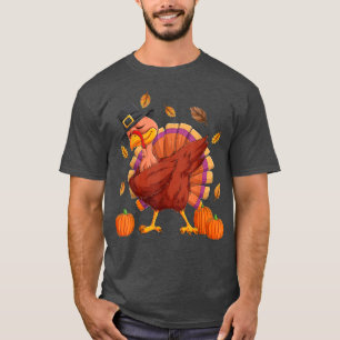 Türkei macht Dabbing Tanz glücklich Thanksgiving N T-Shirt