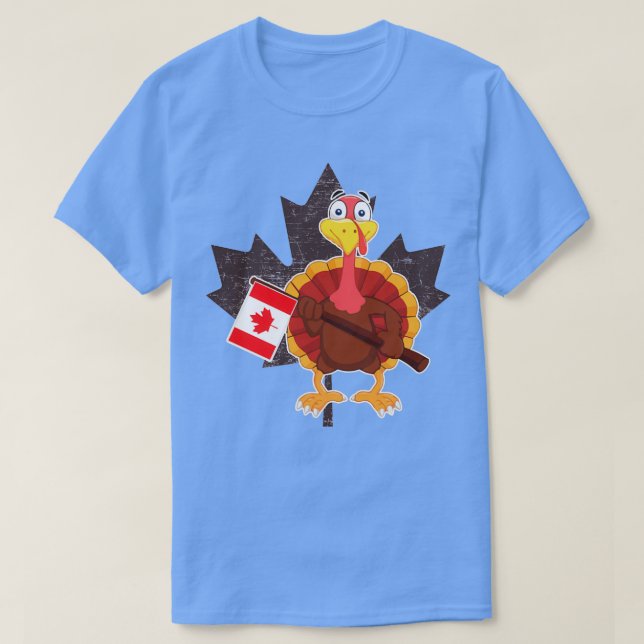 Türkei mit kanadischer Flagge Cooler kanadischer E T-Shirt (Design vorne)