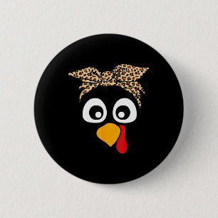 Türkei mit Leopard Kopf Frauen Erntedank Pil Button