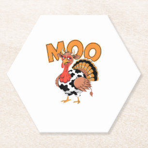 Türkei Moo Cow Kostüm Funny Erntedank Türkei D Untersetzer