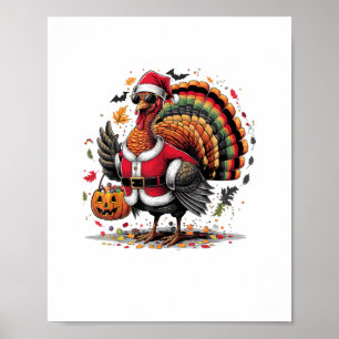 Türkei Moo Cow Kostüm Witziger Erntedank Hallowee Poster