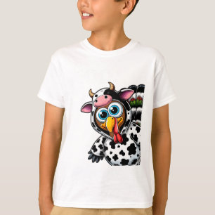 Türkei Moo Cow Kostüm Witziger Erntedank Hallowee T-Shirt