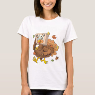 Türkei Moo Funny Erntedank Niedlich Türkei Fake Ku T-Shirt