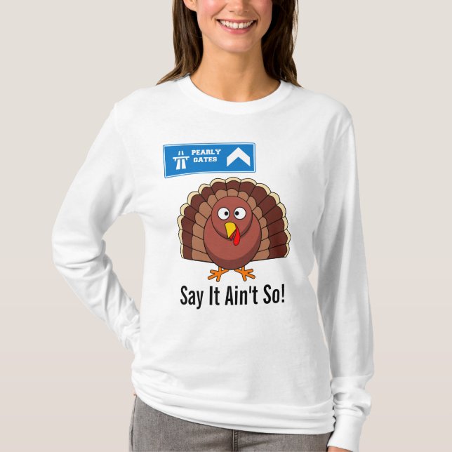 Türkei nach Erntedank Cartoon Sweatshirt T-Shirt (Vorderseite)