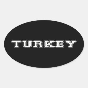 Türkei Ovaler Aufkleber