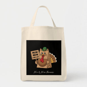 Türkei Paper Bag Meow Funny Erntedank Chat Tragetasche