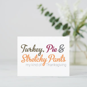 Türkei, Pie und Stretchy Pants Postkarte