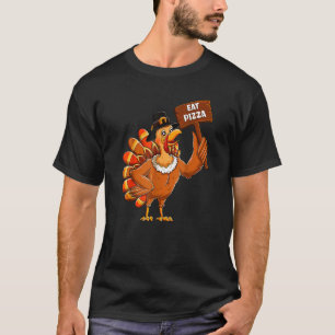 Türkei Pilgrim essen Pizza Erwachsene Vegane Kinde T-Shirt