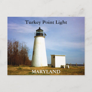 Türkei Point Light, Maryland Postcard Postkarte