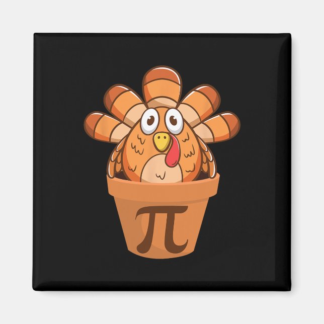 Türkei Pot Pie Funny Mah Erntedank Türkei Pot Magnet (Vorne)