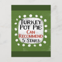 Türkei Pot Pie Review 5 Sterne Postkarte