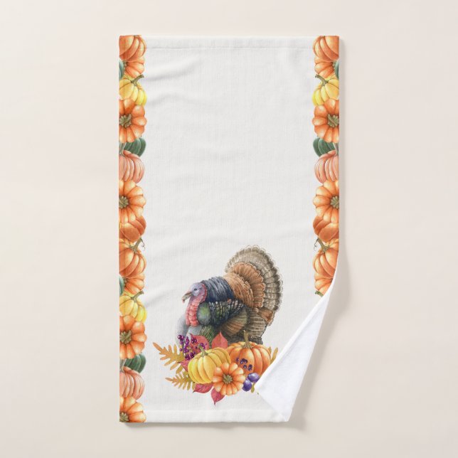 Türkei Pumpkins Erntedank Handtuch (Handtuch)