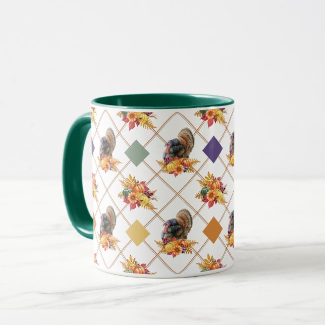 Türkei Pumpkins Erntedank Tasse (Vorderseite Links)