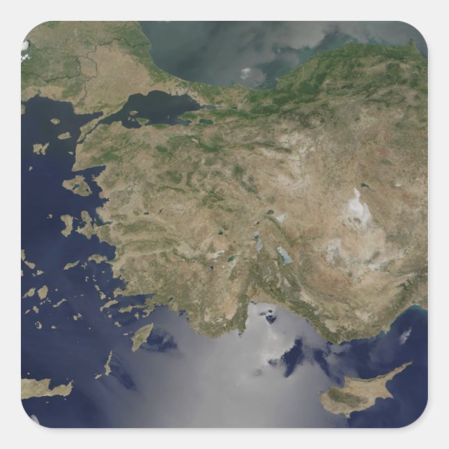 Türkei Quadratischer Aufkleber (Vorderseite)