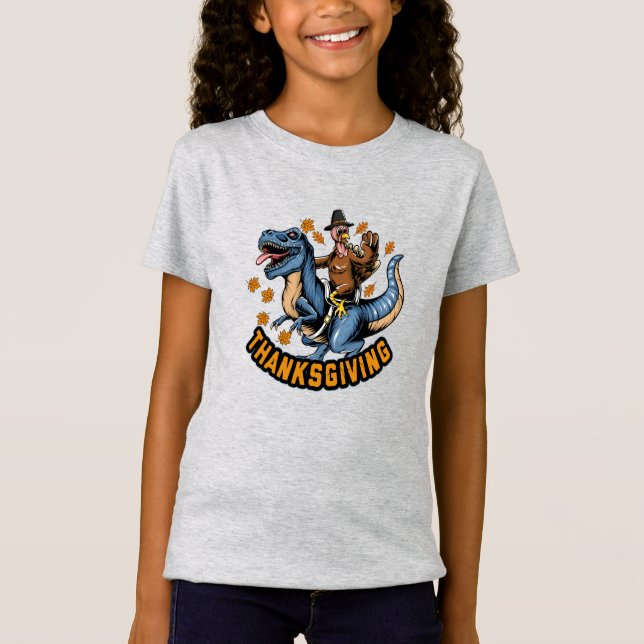 Türkei Reiten eines Tyrannosaurus T-rex-T - Shirt (Vorderseite)