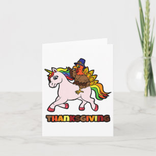 Türkei Reiten Unicorn Erntedank Day Magical Fal Karte