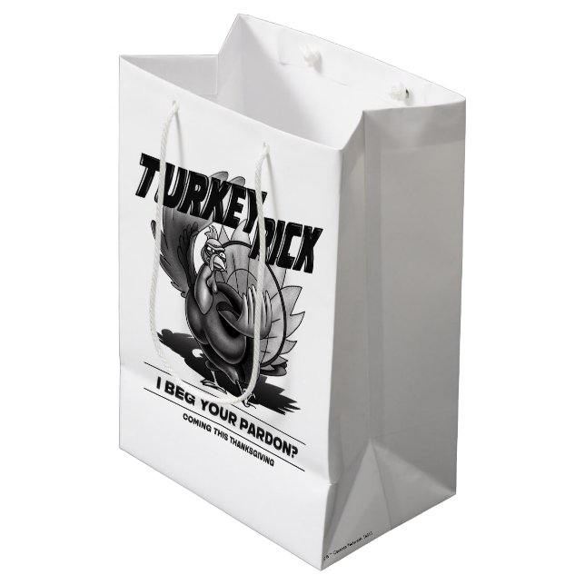 Türkei Rick: "Ich bitte um Verzeihung?" Mittlere Geschenktüte (Vorderseite Schrägansicht)