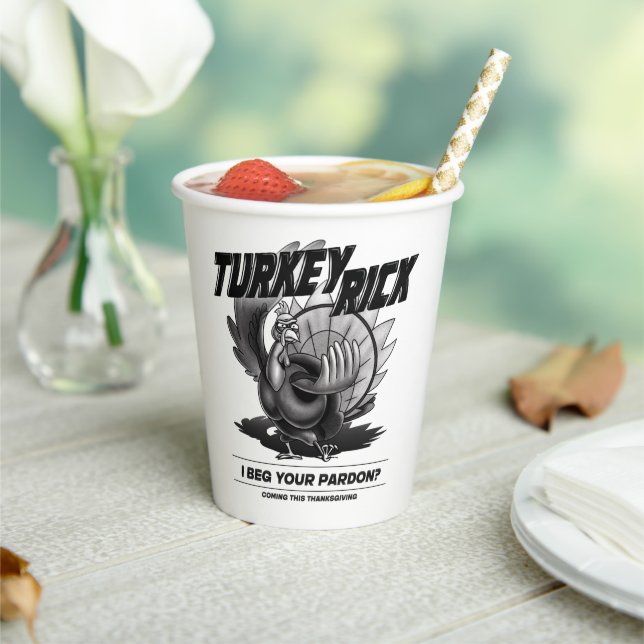 Türkei Rick: "Ich bitte um Verzeihung?" Pappbecher (In Situ)