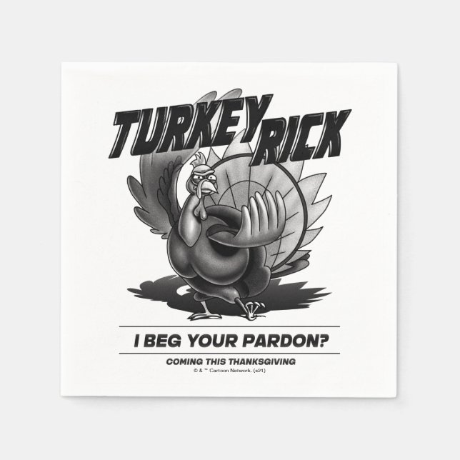 Türkei Rick: "Ich bitte um Verzeihung?" Serviette (Vorderseite)