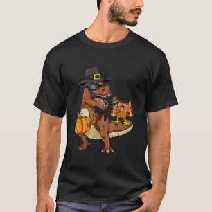 Türkei Riding Dinosaur T rex Boys Kinder Funny Dan T-Shirt