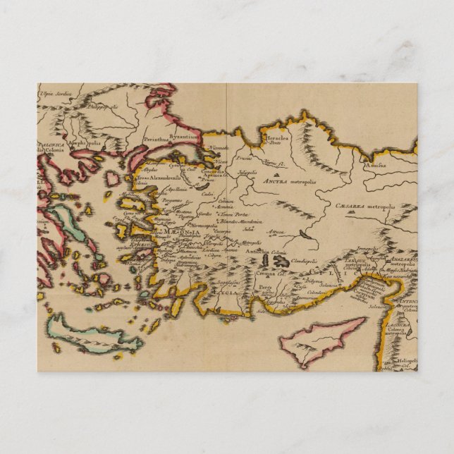 Türkei, Rom, Griechenland Postkarte (Vorderseite)
