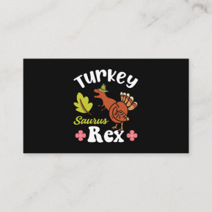 Türkei Saurus Rex Erntedank Dinosaurier Türkei Kin Visitenkarte