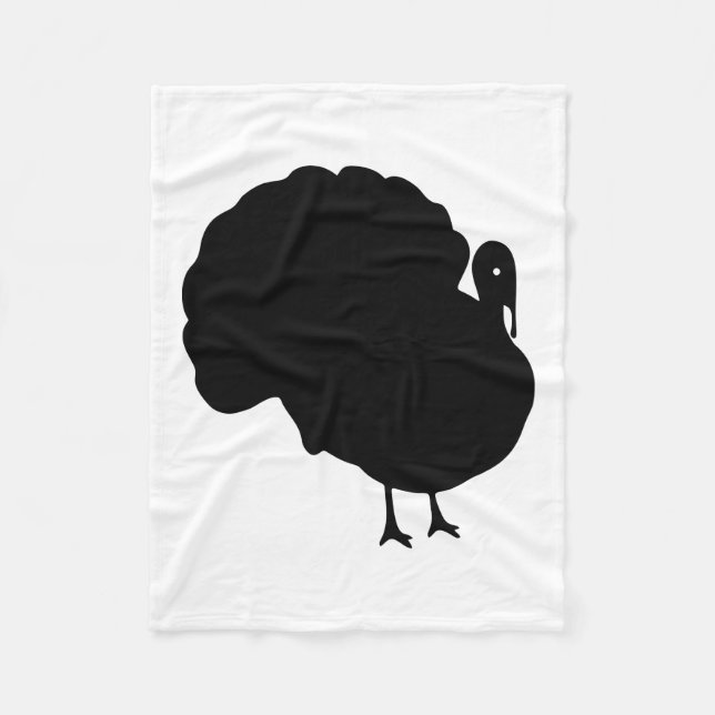 Türkei-Silhouette Fleecedecke (Vorderseite)
