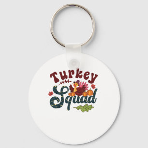 Türkei Squad Funny Erntedank Day Run Pilgrim Gi Schlüsselanhänger