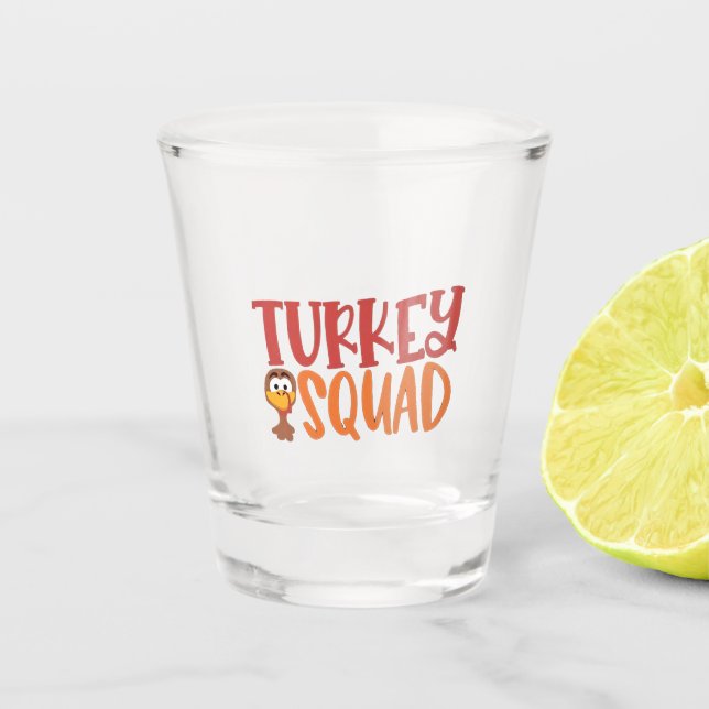 Türkei Squad Matching Outfit Türkei Erntedank Schnapsglas (Vorderseite)