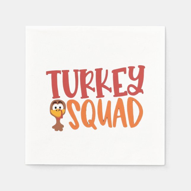 Türkei Squad Matching Outfit Türkei Erntedank Serviette (Vorderseite)