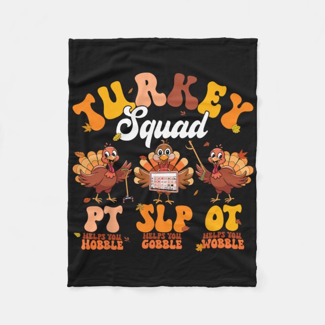 Türkei Squad Ot PT Slp Berufliche Therapie Dank Fleecedecke (Vorderseite)