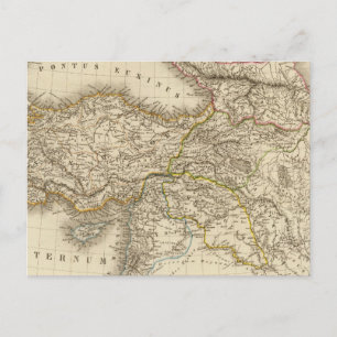 Türkei - Syrien-Karte Postkarte