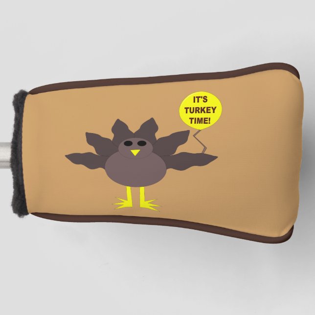 Türkei Time Erntedank Golf Putter Cover Golf Headcover (Vorderseite)