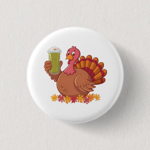 Türkei trinkt grünen Matcha Drink Erntedank Button