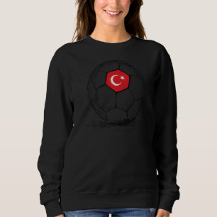 Türkei Türkische Flagge für Fußball Sweatshirt