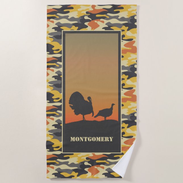 Türkei und Camouflage Strandtuch (Vorderseite)