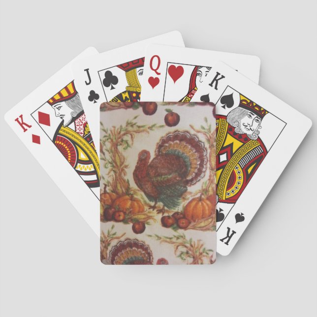 Türkei und Ernte Spielkarten (Rückseite)
