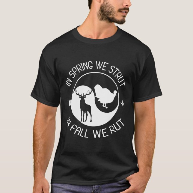 Türkei und Hirschjagd Geschenk für Jäger T-Shirt (Vorderseite)