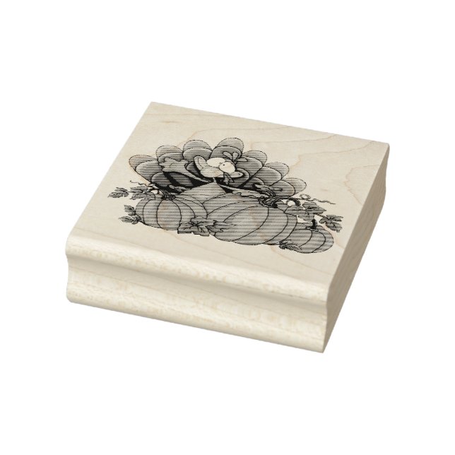 Türkei und Pumpkins Gummistempel (Stempel)