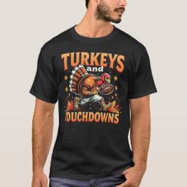 Türkei und Touchdowns Ein lustiger Erntedank Truke T-Shirt