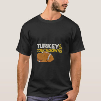 Türkei und Touchdowns Funny Erntedank T-Shirt