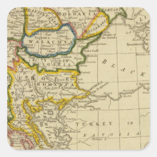 Türkei, Ungarn Quadratischer Aufkleber