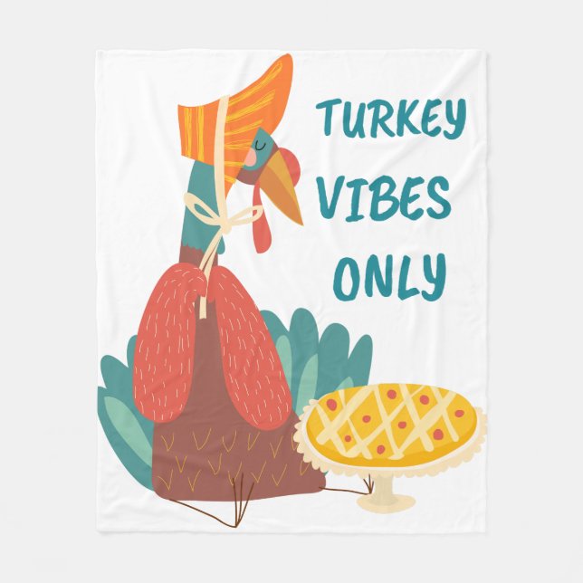 Türkei Vibes only Fleecedecke (Vorderseite)