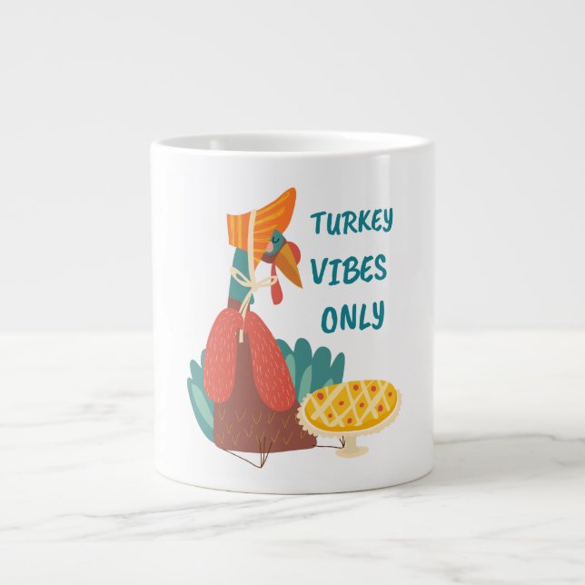 Türkei Vibes only Jumbo-Tasse (Vorderseite)