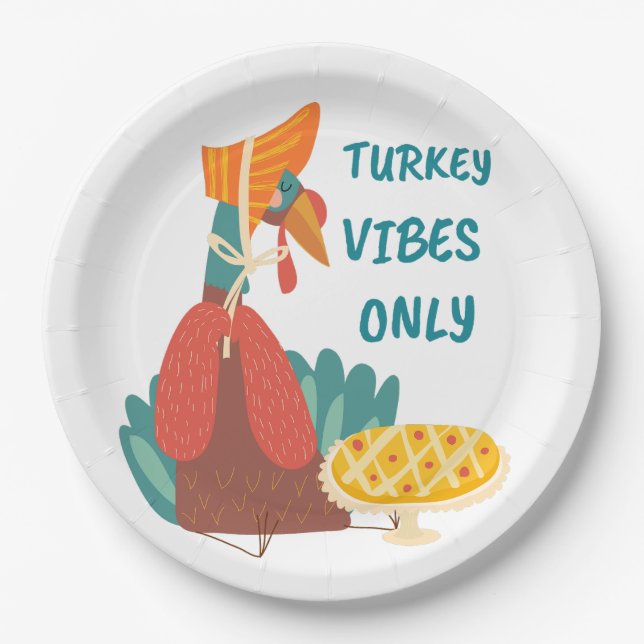 Türkei Vibes only Paper Plate Pappteller (Vorderseite)