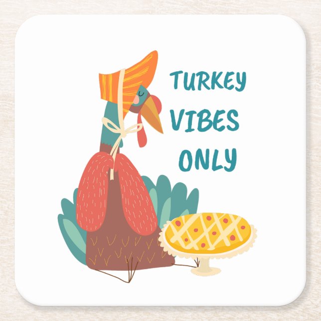 Türkei Vibes only Paper Plate Rechteckiger Pappuntersetzer (Vorderseite)