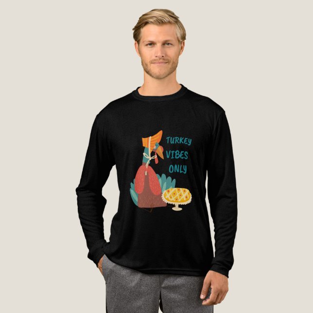 Türkei Vibes only Paper Plate Tri-Blend Shirt (Volle Vorderseite)